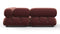 Bellini Sectional - Mario Bellini Sectional, Small Left Corner, Maroon Velvet