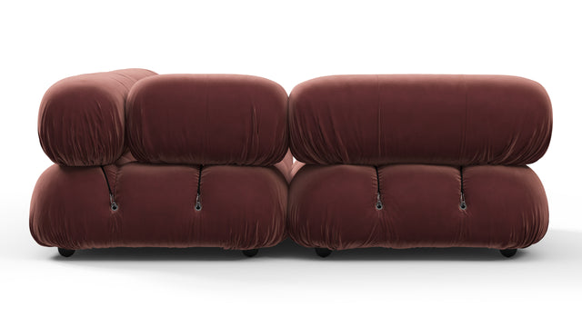 Bellini Sectional - Mario Bellini Sectional, Small Left Corner, Maroon Velvet