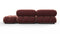 Bellini Sectional - Mario Bellini Sectional, Small Left Corner, Maroon Velvet