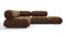 Bellini Sectional - Mario Bellini Sectional, Small Left Corner, Mocha Velvet