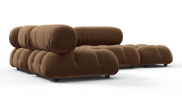 Bellini Sectional - Mario Bellini Sectional, Small Left Corner, Mocha Velvet