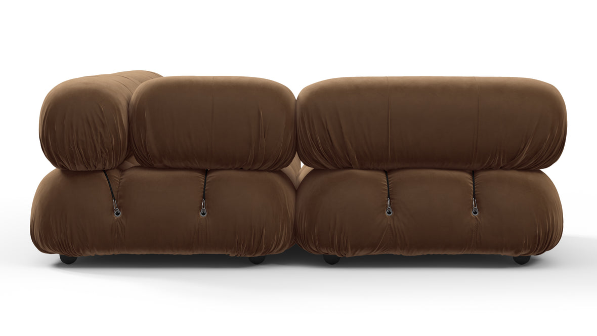 Bellini Sectional - Mario Bellini Sectional, Small Left Corner, Mocha Velvet