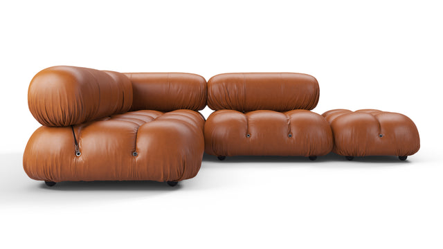 Bellini Sectional - Mario Bellini Sectional, Small Left Corner, Tan Premium Leather