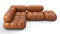 Bellini Sectional - Mario Bellini Sectional, Small Left Corner, Tan Premium Leather