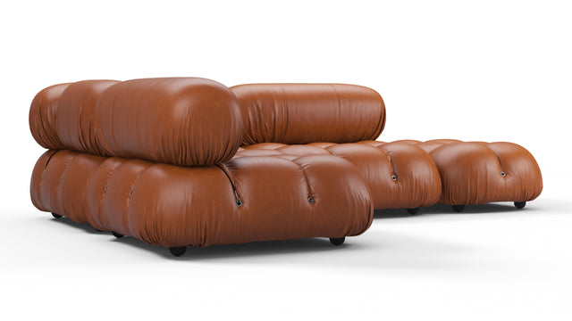 Bellini Sectional - Mario Bellini Sectional, Small Left Corner, Tan Premium Leather