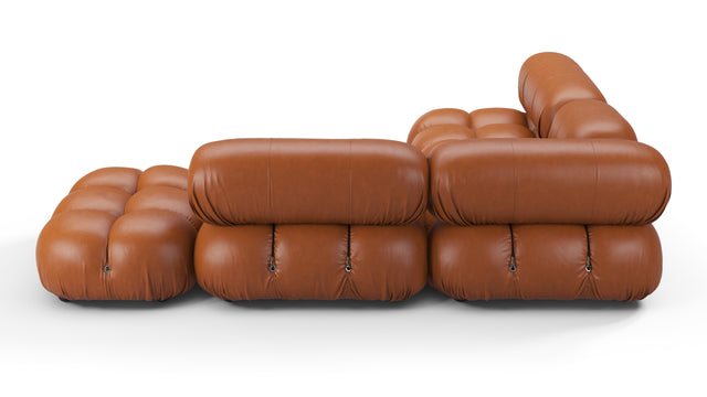 Bellini Sectional - Mario Bellini Sectional, Small Left Corner, Tan Premium Leather