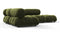 Bellini Sectional - Mario Bellini Sectional, Small Left Corner, Thyme Luxe Velvet