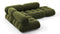 Bellini Sectional - Mario Bellini Sectional, Small Left Corner, Thyme Luxe Velvet