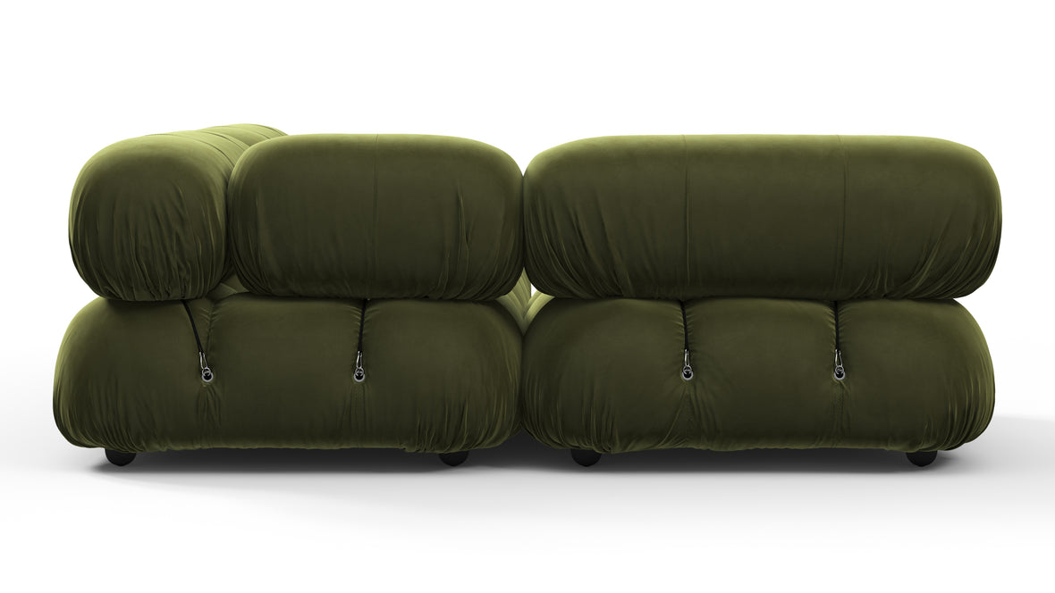 Bellini Sectional - Mario Bellini Sectional, Small Left Corner, Thyme Luxe Velvet