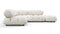 Bellini Sectional - Mario Bellini Sectional, Small Left Corner, White Boucle