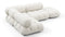 Bellini Sectional - Mario Bellini Sectional, Small Left Corner, White Boucle