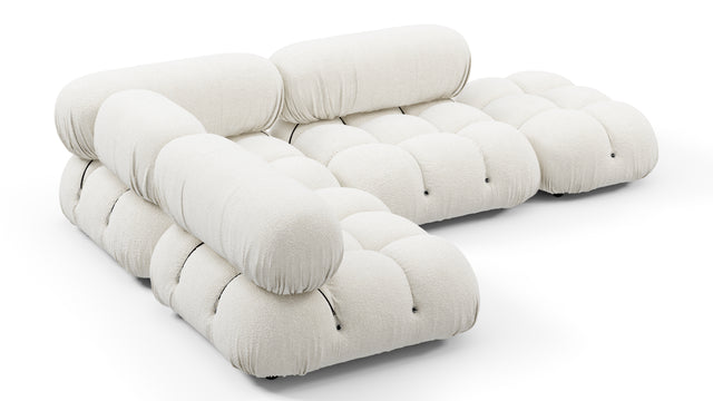 Bellini Sectional - Mario Bellini Sectional, Small Left Corner, White Boucle
