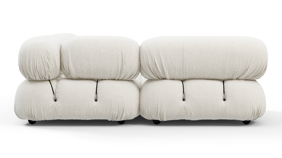Bellini Sectional - Mario Bellini Sectional, Small Left Corner, White Boucle