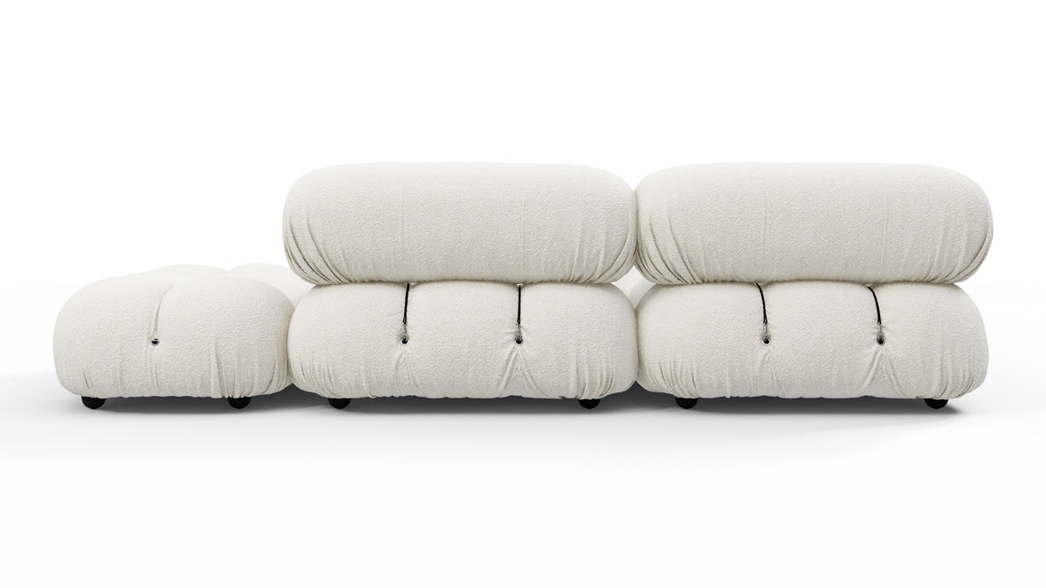 Bellini Sectional - Mario Bellini Sectional, Small Left Corner, White Boucle