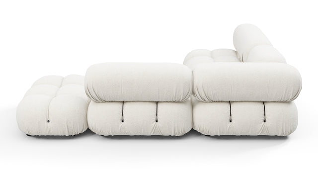 Bellini Sectional - Mario Bellini Sectional, Small Left Corner, White Boucle