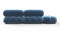 Bellini Sectional - Mario Bellini Sectional, Small Right Corner, Aegean Blue Velvet
