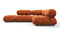 Bellini Sectional - Mario Bellini Sectional, Small Right Corner, Apricot Velvet