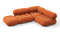 Bellini Sectional - Mario Bellini Sectional, Small Right Corner, Apricot Velvet