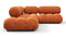 Bellini Sectional - Mario Bellini Sectional, Small Right Corner, Apricot Velvet