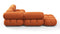 Bellini Sectional - Mario Bellini Sectional, Small Right Corner, Apricot Velvet