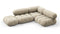 Bellini Sectional - Mario Bellini Sectional, Small Right Corner, Beige Gray Chenille
