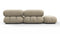 Bellini Sectional - Mario Bellini Sectional, Small Right Corner, Beige Gray Chenille
