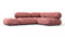 Bellini Sectional - Mario Bellini Sectional, Small Right Corner, Blush Pink Velvet