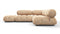 Bellini Sectional - Mario Bellini Sectional, Small Right Corner, Ecru Velvet