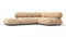 Bellini Sectional - Mario Bellini Sectional, Small Right Corner, Ecru Velvet