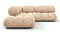 Bellini Sectional - Mario Bellini Sectional, Small Right Corner, Ecru Velvet