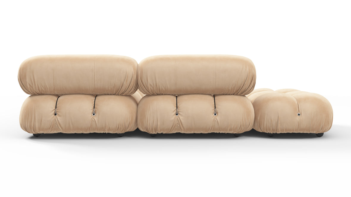 Bellini Sectional - Mario Bellini Sectional, Small Right Corner, Ecru Velvet