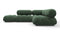 Bellini Sectional - Mario Bellini Sectional, Small Right Corner, Evergreen Brushed Weave