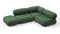 Bellini Sectional - Mario Bellini Sectional, Small Right Corner, Evergreen Brushed Weave