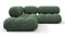 Bellini Sectional - Mario Bellini Sectional, Small Right Corner, Evergreen Brushed Weave