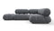 Bellini Sectional - Mario Bellini Sectional, Small Right Corner, Gray Boucle