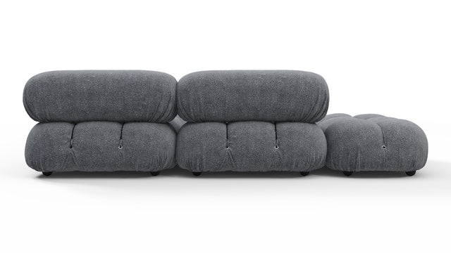 Bellini Sectional - Mario Bellini Sectional, Small Right Corner, Gray Boucle