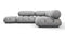 Bellini Sectional - Mario Bellini Sectional, Small Right Corner, Light Gray Velvet