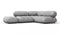 Bellini Sectional - Mario Bellini Sectional, Small Right Corner, Light Gray Velvet