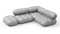 Bellini Sectional - Mario Bellini Sectional, Small Right Corner, Light Gray Velvet