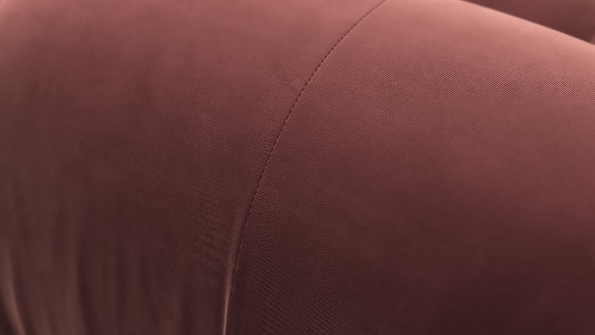 Bellini Sectional - Mario Bellini Sectional, Small Right Corner, Maroon Velvet