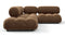 Bellini Sectional - Mario Bellini Sectional, Small Right Corner, Mocha Velvet