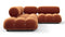 Bellini Sectional - Mario Bellini Sectional, Small Right Corner, Spice Velvet