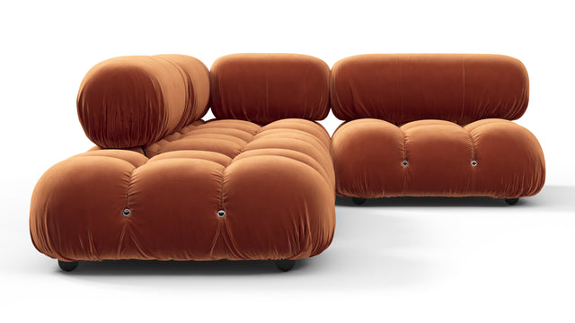 Bellini Sectional - Mario Bellini Sectional, Small Right Corner, Spice Velvet
