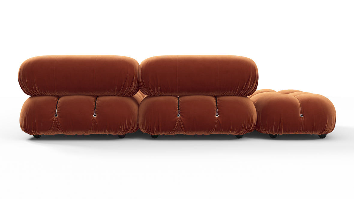 Bellini Sectional - Mario Bellini Sectional, Small Right Corner, Spice Velvet