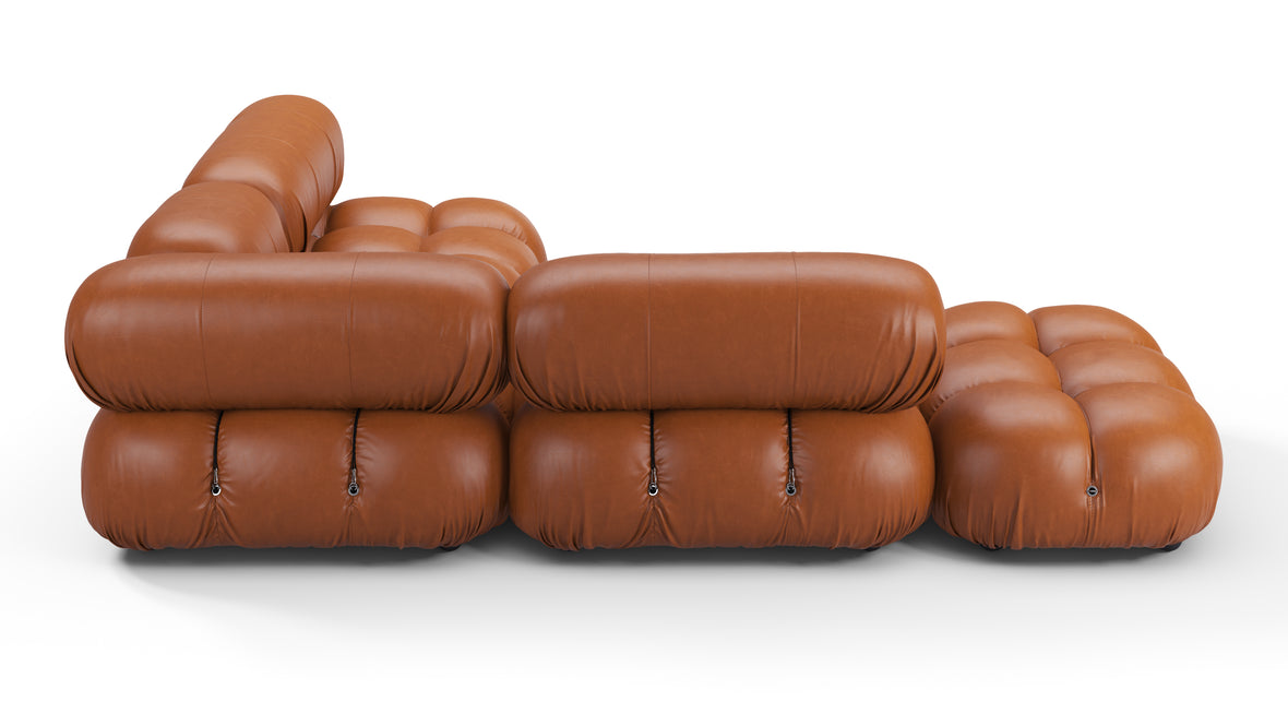 Bellini Sectional - Mario Bellini Sectional, Small Right Corner, Tan Premium Leather