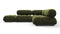 Bellini Sectional - Mario Bellini Sectional, Small Right Corner, Thyme Luxe Velvet