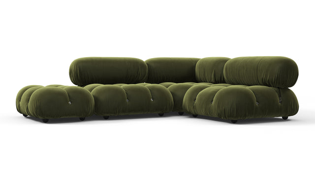 Bellini Sectional - Mario Bellini Sectional, Small Right Corner, Thyme Luxe Velvet