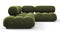 Bellini Sectional - Mario Bellini Sectional, Small Right Corner, Thyme Luxe Velvet