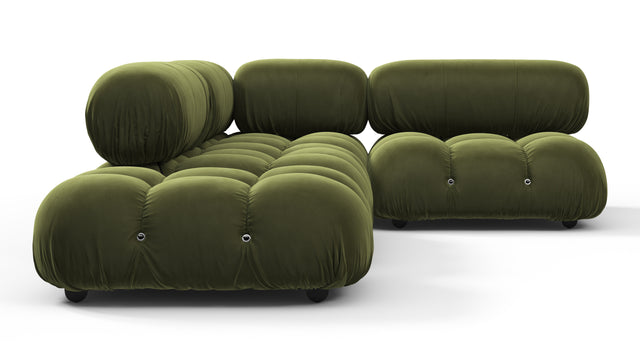 Bellini Sectional - Mario Bellini Sectional, Small Right Corner, Thyme Luxe Velvet