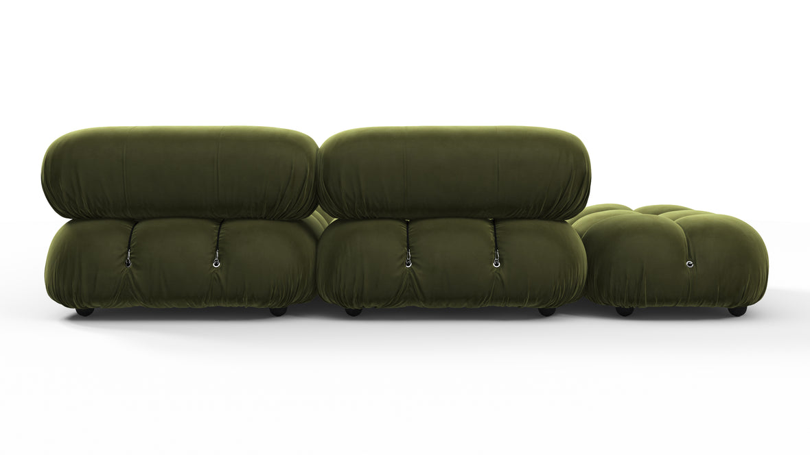 Bellini Sectional - Mario Bellini Sectional, Small Right Corner, Thyme Luxe Velvet
